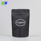 Eco - 우호적 검은 크라프트 지 커피백은 식품을 위한 지퍼 팁 가방을 싸는 것 견딥니다